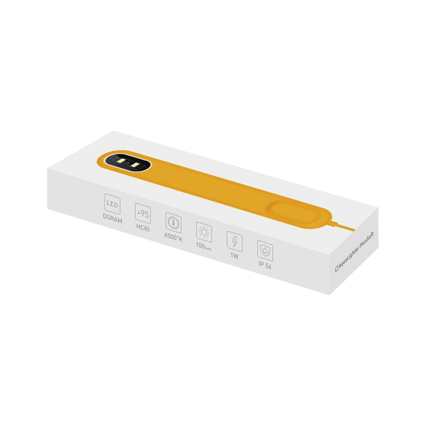 AquaLighter Pico Soft LED with magnetic holder- yellow packaging