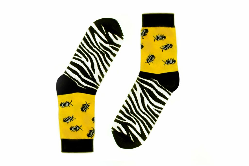 Zebra-Assel Socken