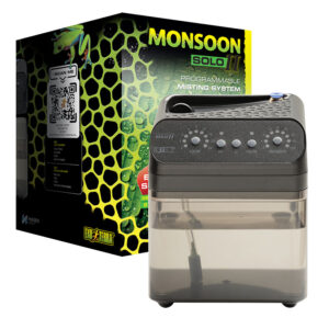 Exo Terra Monsoon Solo II Beregnungsanlage-Verpackung und Beregnungsanlage