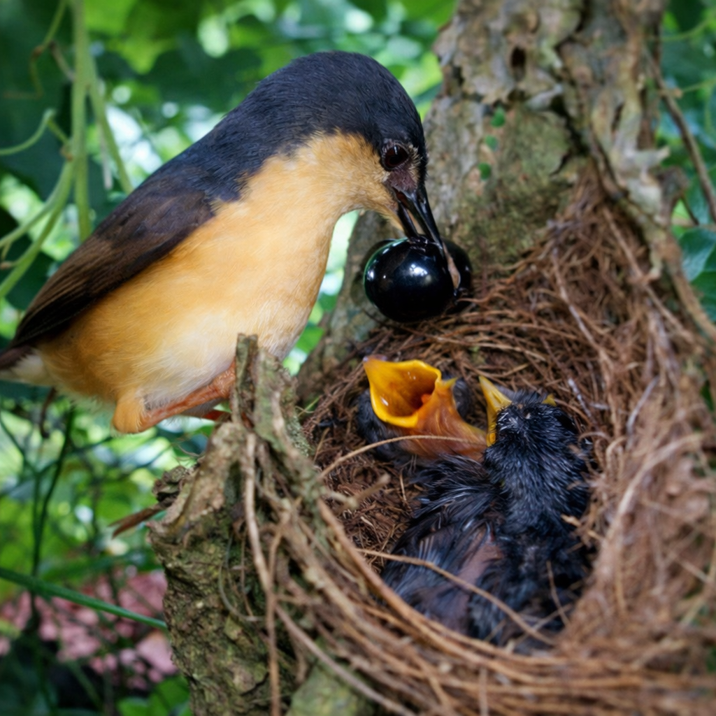 Cockroach as food for birds